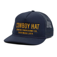 Sendero Provisions Co. "Cowboy Hat" Snapback Hat in Navy