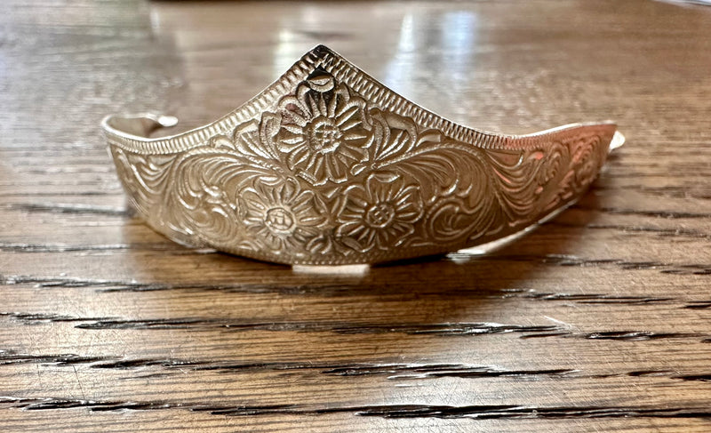 Engraved Silver Heel Caps