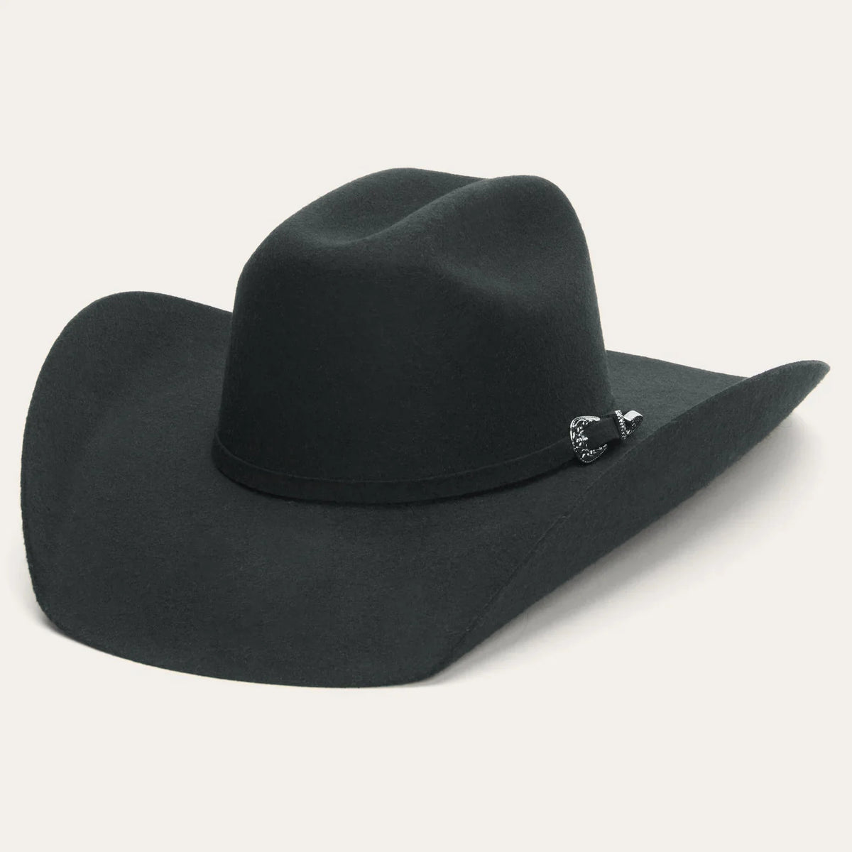 Stetson Youth Giddy Up Wool Felt Cowboy Hat in Black