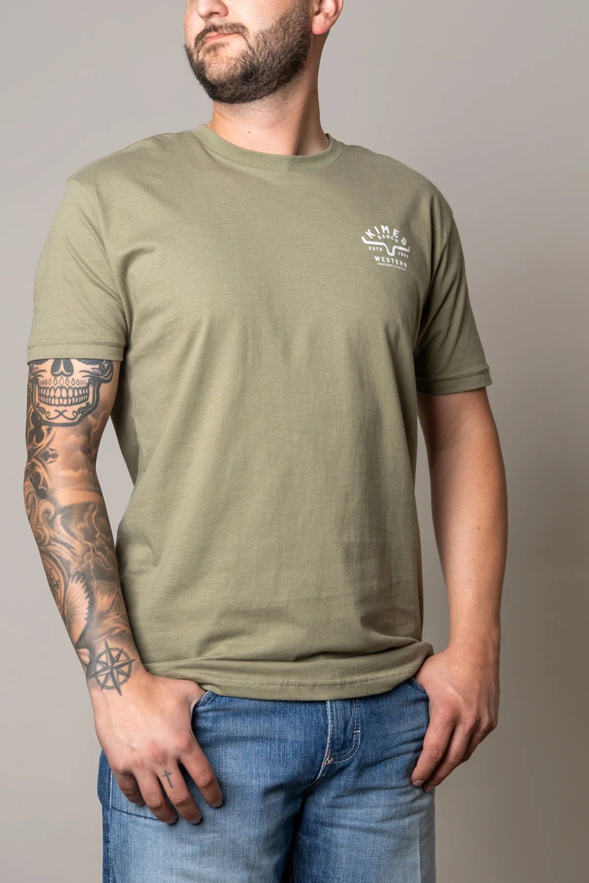 Kimes Ranch Grandview T-Shirt in Light Olive