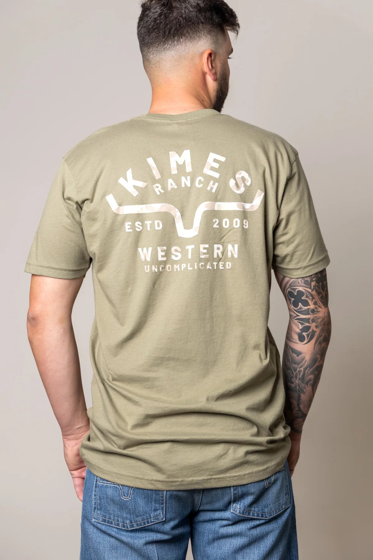 Kimes Ranch Grandview T-Shirt in Light Olive