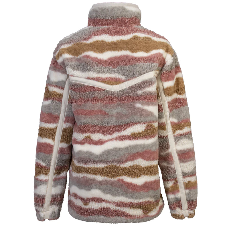 Hooey Women's Cream and Grey Sherpa Pullover