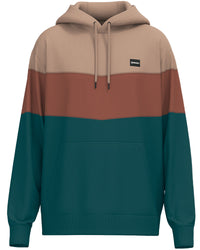 Hooey Men's "Breck" Color Block Hoodie in Tan, Maroon, & Navy