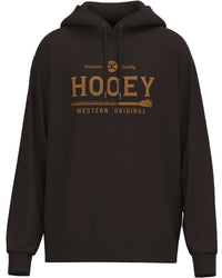 Hooey Men's "Premium" Logo Hoodie in Brown