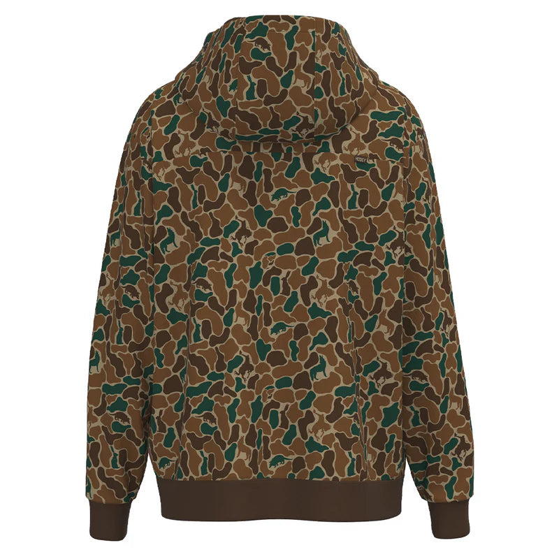 Hooey Men's Legendary Critter Camo Hoodie in Brown