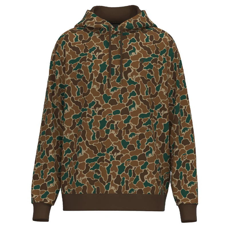 Hooey Men's Legendary Critter Camo Hoodie in Brown