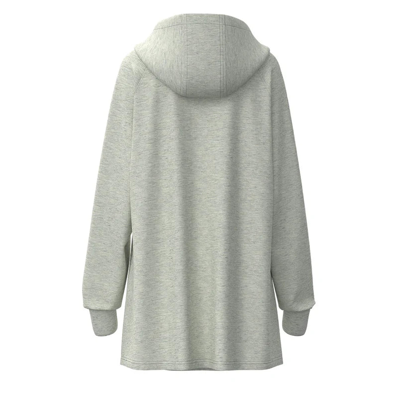 Hooey Women's Corpus Hoodie Dress in Heather Grey