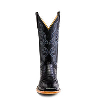 Horse Power Men's Black Caiman Belly Western Boot