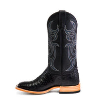 Horse Power Men's Black Caiman Belly Western Boot