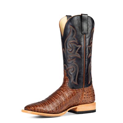 Horse Power Men's Cigar Pull Up Caiman Western Boot
