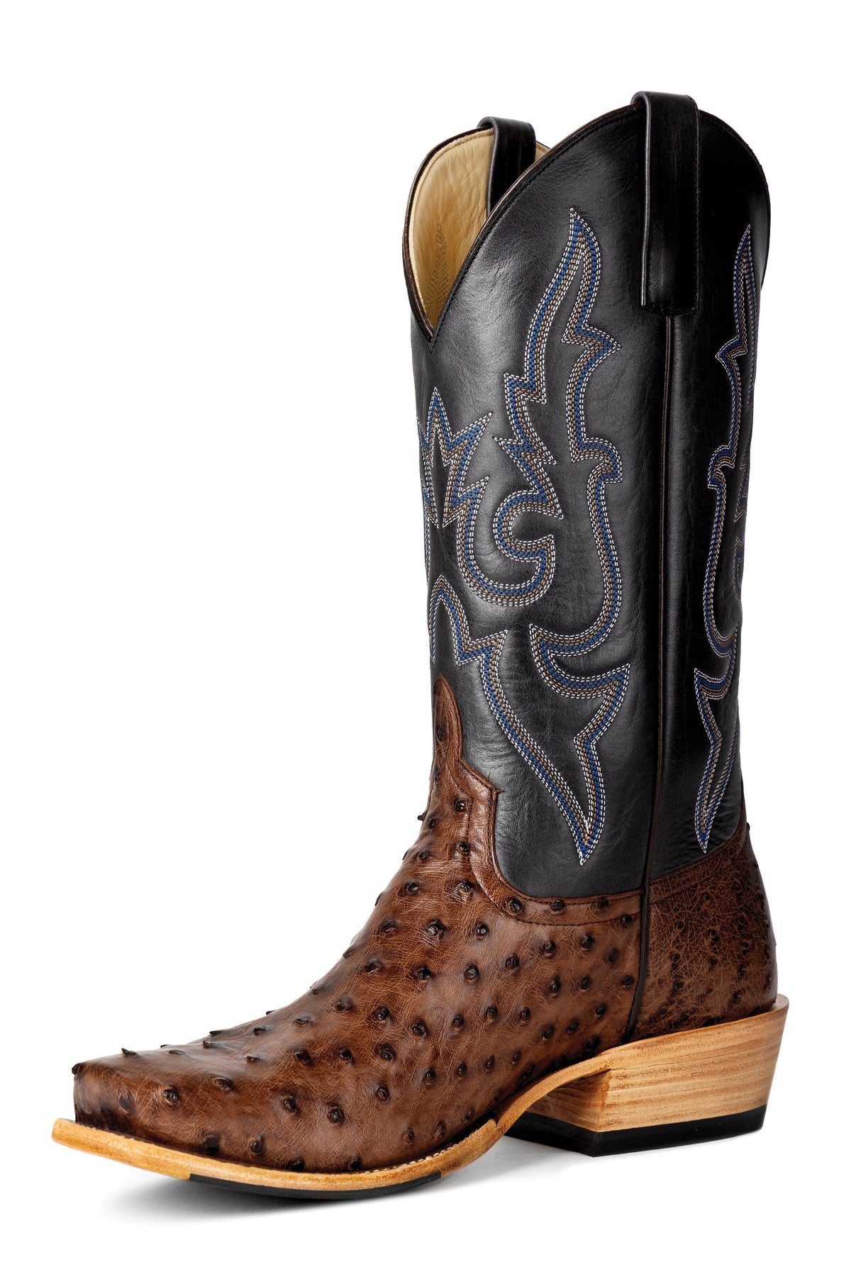 Horse Power Men's Kango Tobacco Full Quill Ostrich Western Boot