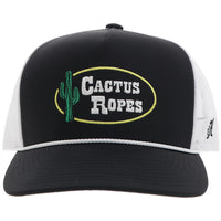Hooey "Cactus Ropes" Rope Trucker Hat in Black