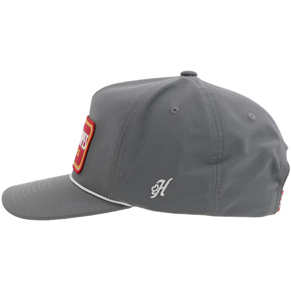 Hooey "Cactus Ropes Texas" Rope Trucker Hat in Grey