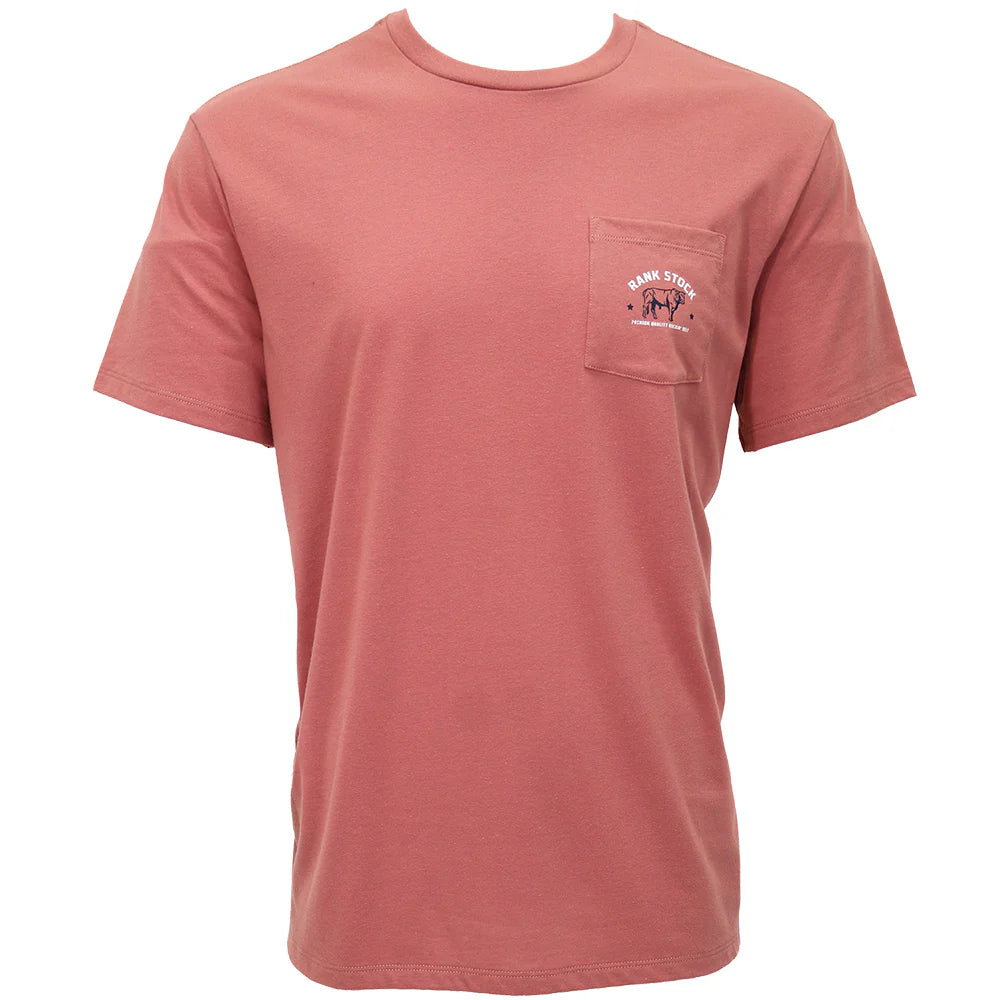 Hooey Men's Charbray Graphic Tee in Light Mahogany
