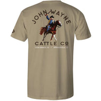 Hooey Men's John Wayne Cattle Co. Graphic Tee in Tan