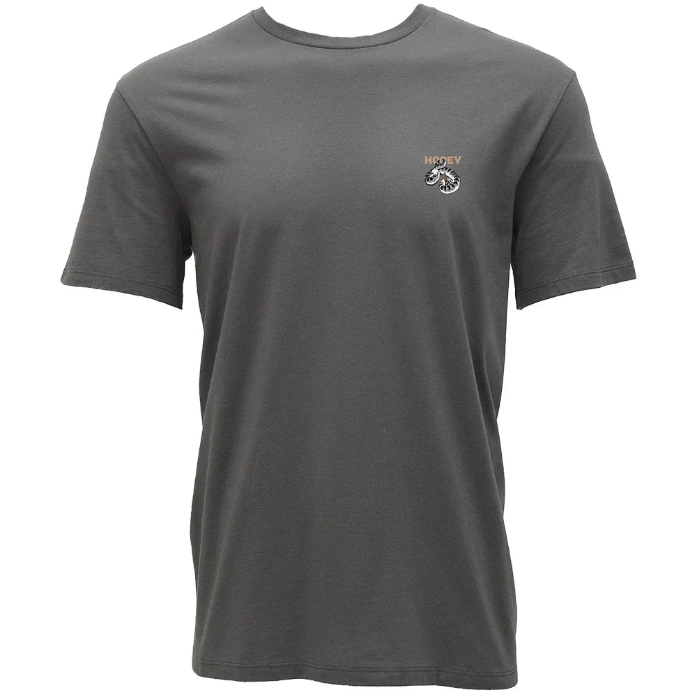 Hooey Men's Rattler Graphic Tee in Dark Grey