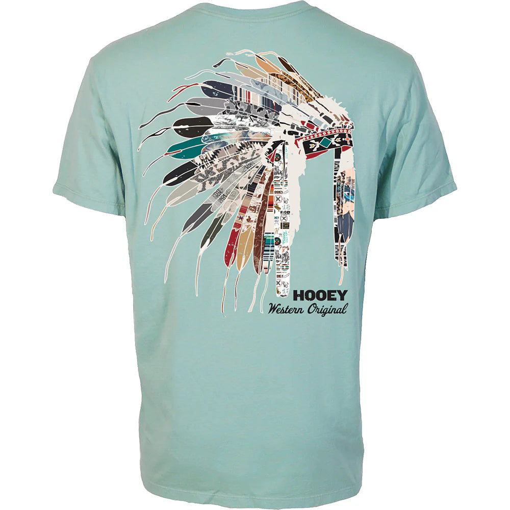 Hooey Men's Hooey Heritage Graphic Tee in Light Blue