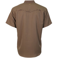 Hooey Men's Sol S/S Western Pearl Snap Shirt in Brown