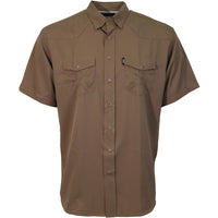 Hooey Men's Sol S/S Western Pearl Snap Shirt in Brown