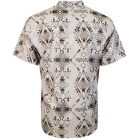 Hooey Men's Sol S/S Western Pearl Snap Shirt in Tan/Aztec