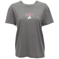Hooey Women's S/S Salado Graphic Tee in Grey