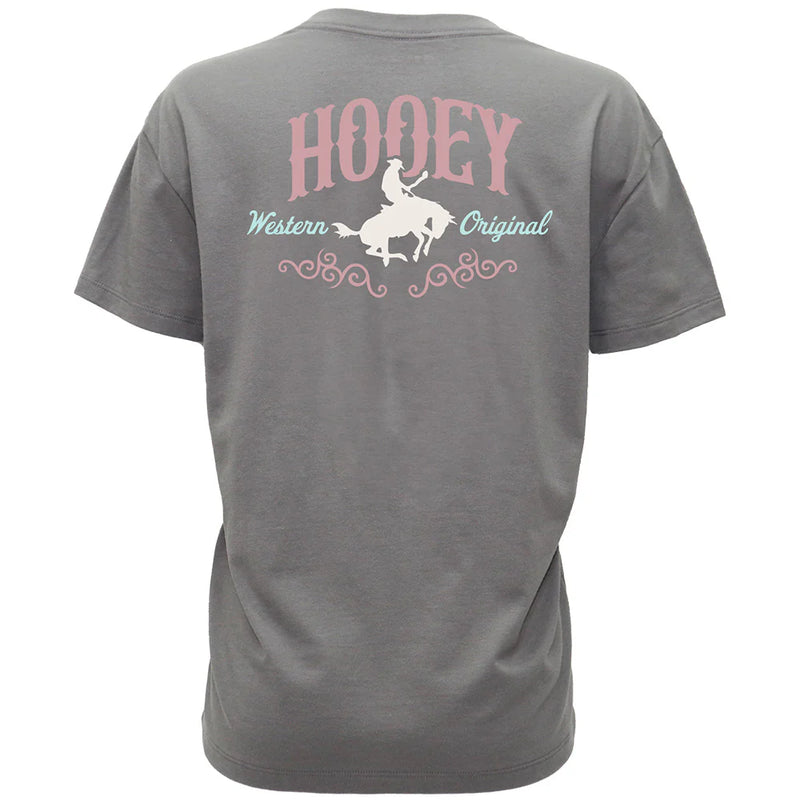 Hooey Girl's Salado Graphic T-Shirt in Dark Grey