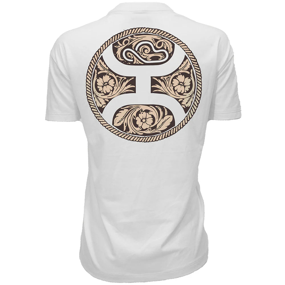 Hooey Women's S/S Concho Graphic Tee in Cream
