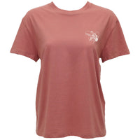 Hooey Women's S/S Buffalo Heart Graphic Tee in Light Mahogany