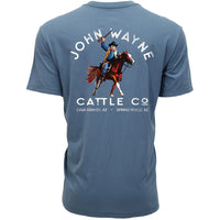 Hooey Men's John Wayne Graphic Tee in Dark Denim