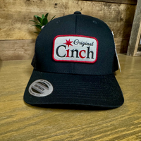 Cinch Men's Logo Patch Trucker Cap in Black