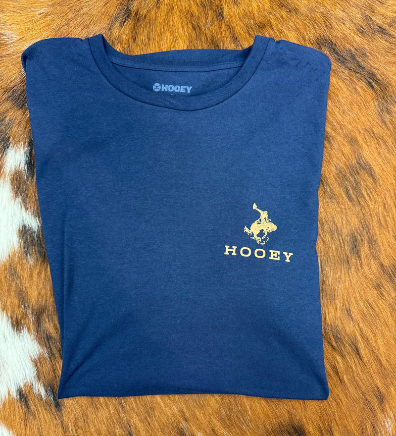 Hooey Men's Rocks Long Sleeve Tee in Maritime Navy