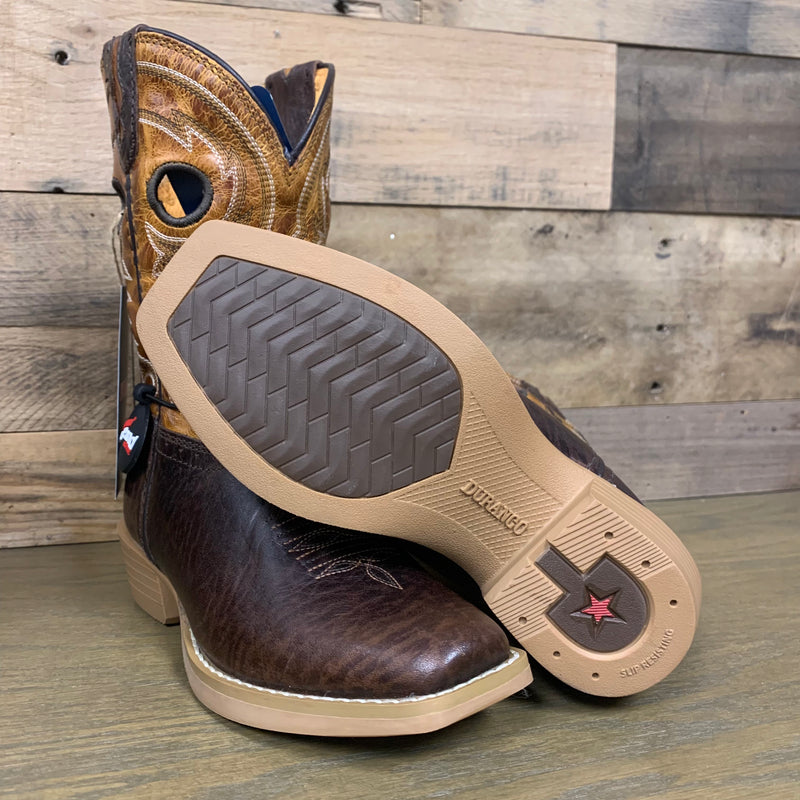 Dan Post Kid's Shyloh Boot in Brown and Golden Maize