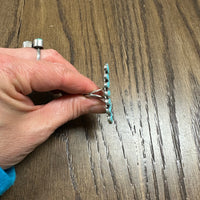 Tamara Benally Navajo Handmade Sterling Silver Kingman Turquoise Ring (Size 9)