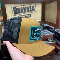 Hooey Youth Rank Stock Trucker Cap-Gold & Turquoise