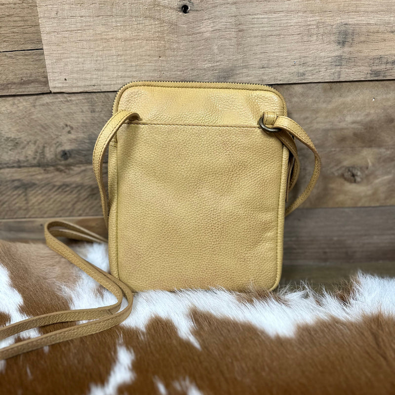 Scully Leather Ladies Concho Cross Body Bag