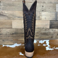 Tanner Mark Women's Emery 14" Narrow Square Toe Boot in Brown