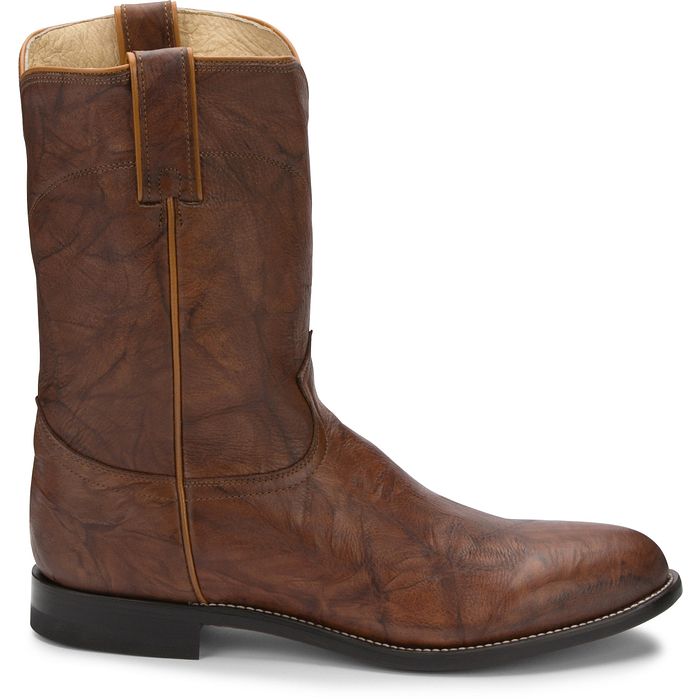 Men Justin Jackson Chestnut 10" Roper Boot