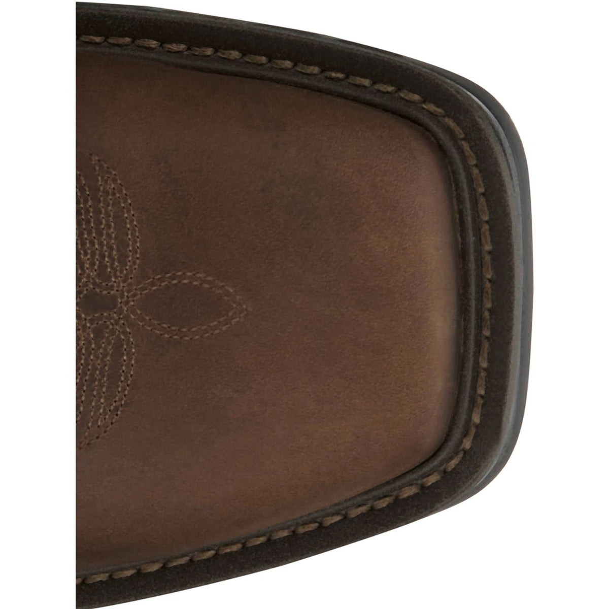 Justin Men's Rigman 11" Square Toe Nano Composite Work Boot in Brown Cowhide