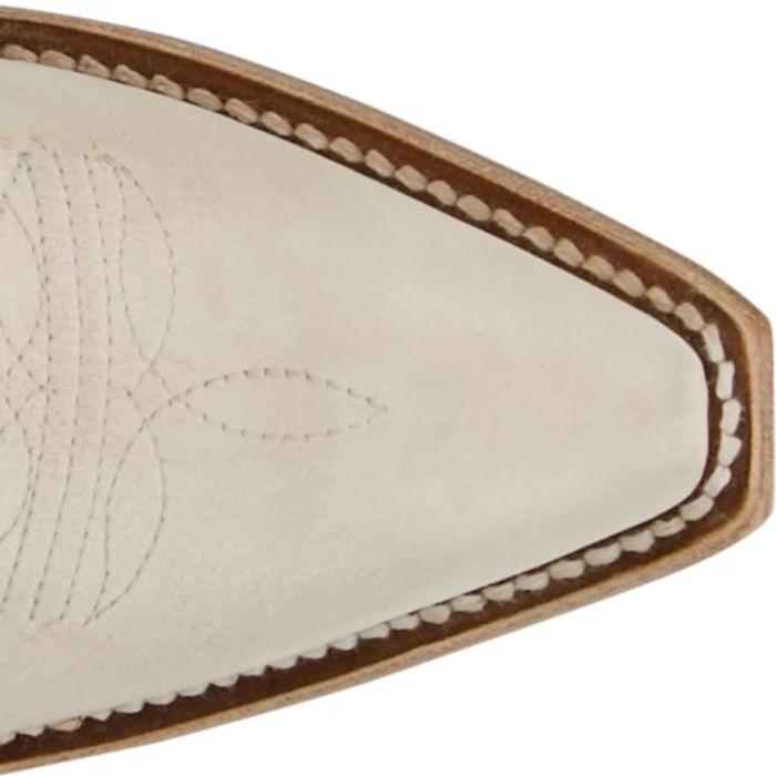 Justin Women's Hart 6" Snip Toe Leather Bootie in Vintage Ivory