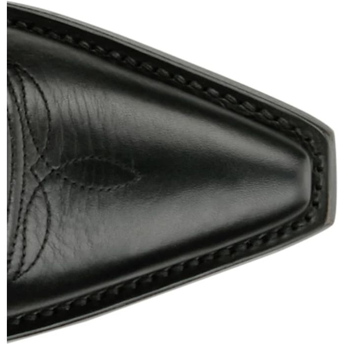 Justin Women's Hart 6" Snip Toe Leather Bootie in Black