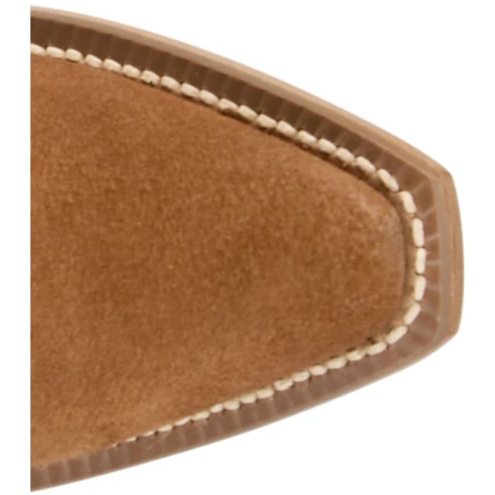 Justin Women's Bev Snip Toe Suede Bootie in Brown
