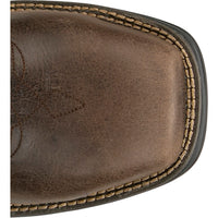 Justin Men's Apprentice 11" Square Toe Nano Composite Work Boot in Brown Water Buffalo