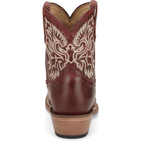 Justin Women's Isabella Western Bootie in Ruby Red