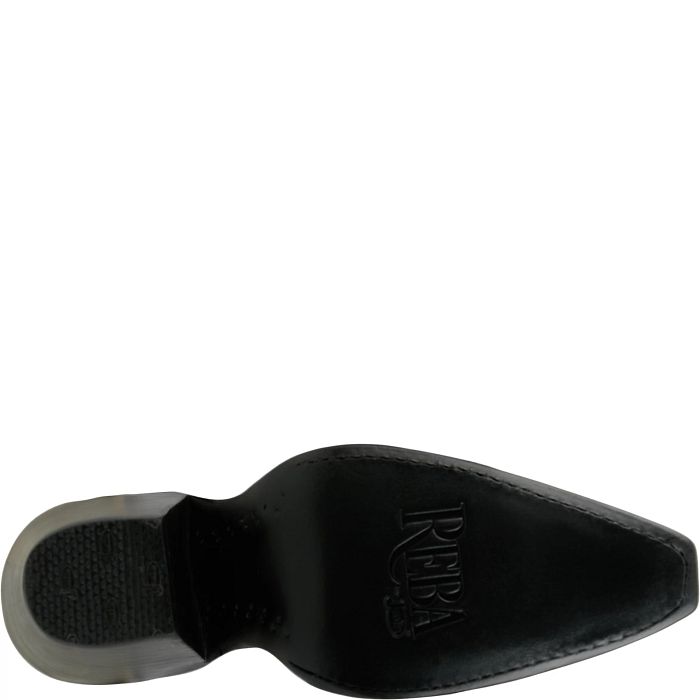 Justin Women's Hart 6" Snip Toe Leather Bootie in Black