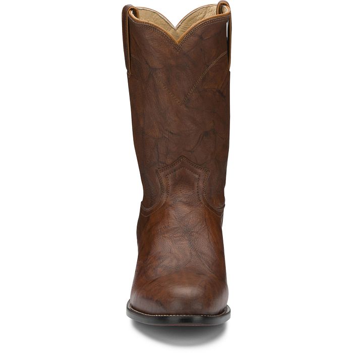 Men Justin Jackson Chestnut 10" Roper Boot