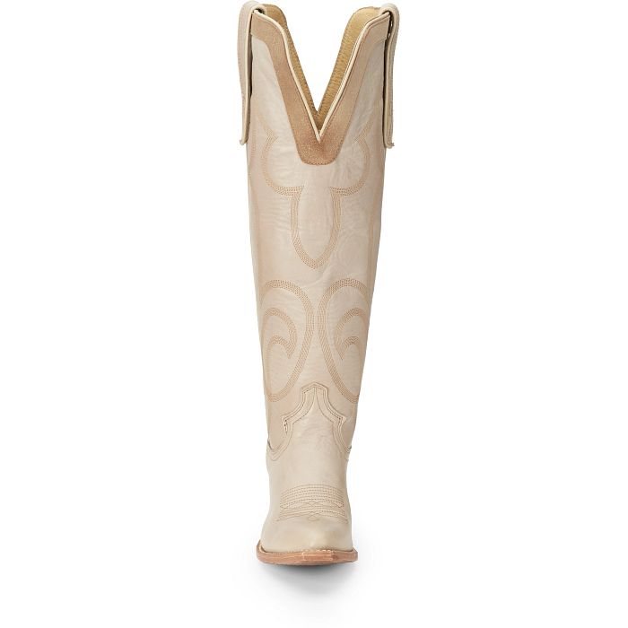 Justin Women's Verlie 17" Western Boot in Vanilla