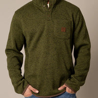Kimes Ranch Men's Julian Pullover in Army Green