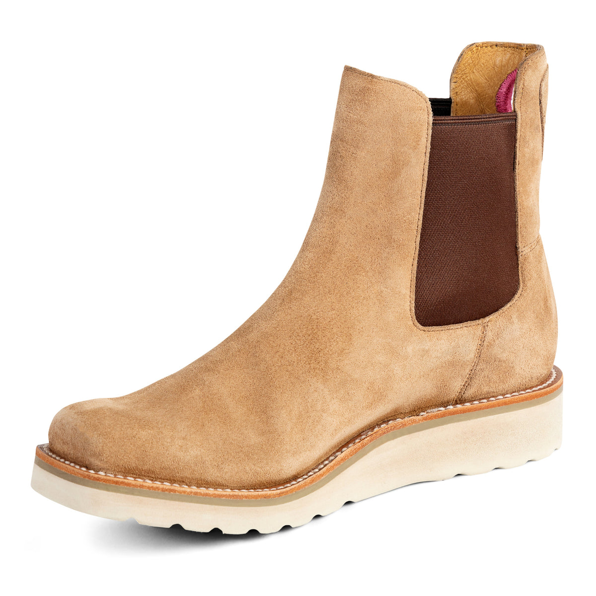 Macie Bean Women's Swedge in Tobaco Suede