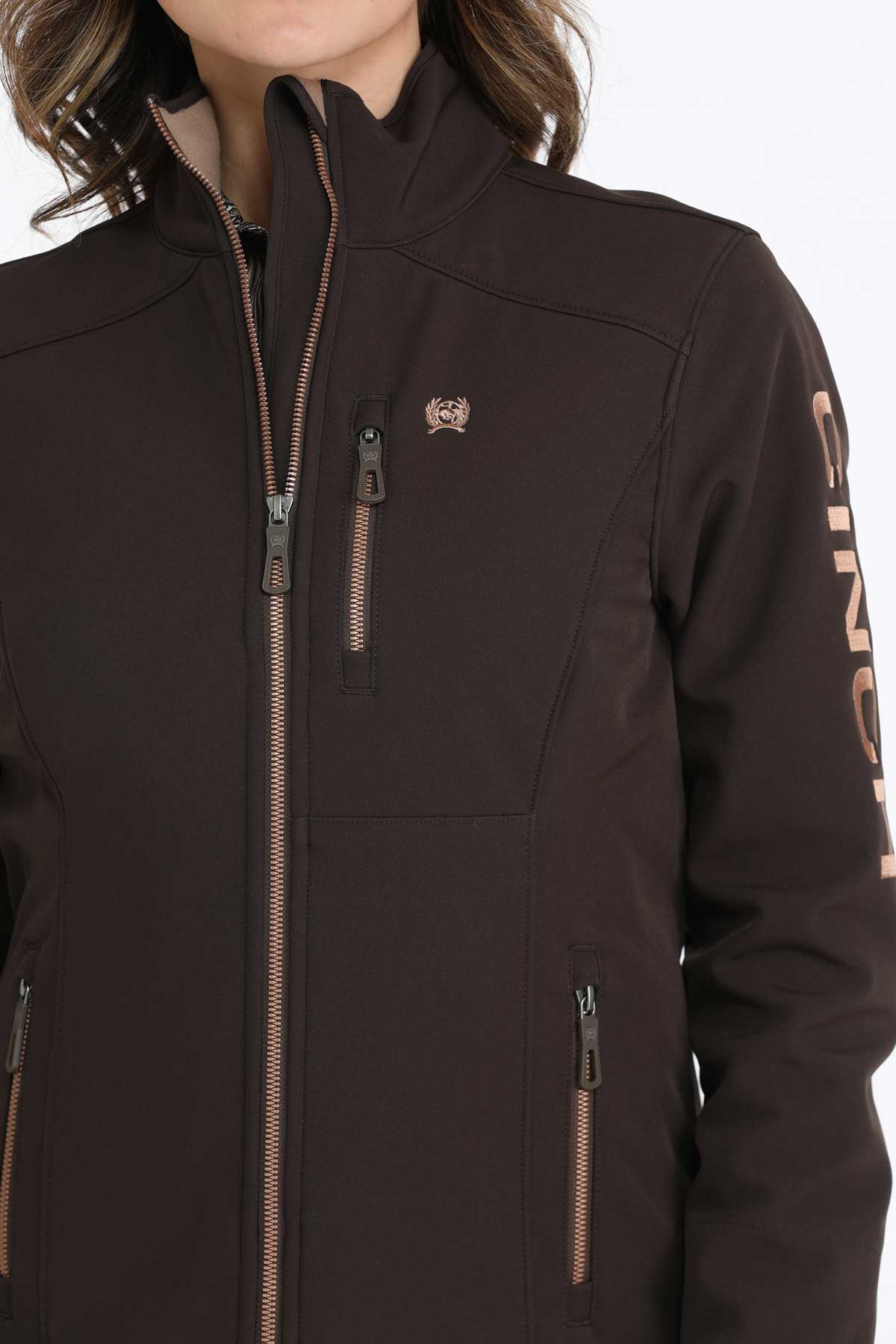 Cinch Women's Concealed Carry Bonded Jacket in Brown