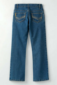 Cinch Boys Relaxed Fit Bootcut Jeans in Medium Stonewash
